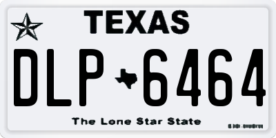 TX license plate DLP6464