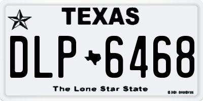 TX license plate DLP6468