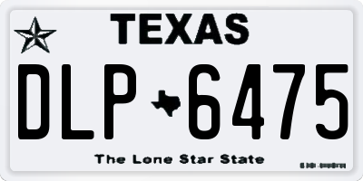 TX license plate DLP6475