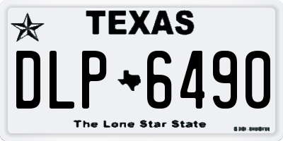 TX license plate DLP6490