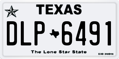 TX license plate DLP6491