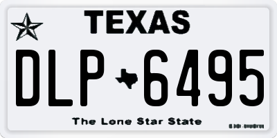 TX license plate DLP6495