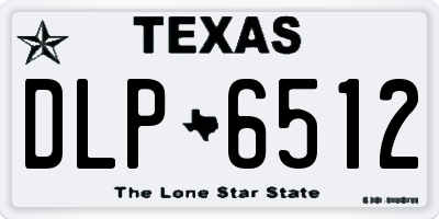 TX license plate DLP6512
