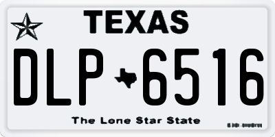 TX license plate DLP6516