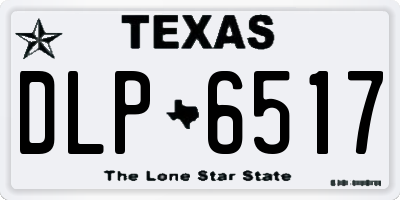 TX license plate DLP6517