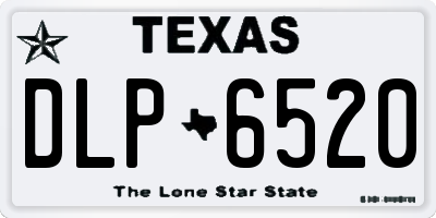 TX license plate DLP6520