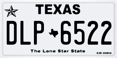 TX license plate DLP6522