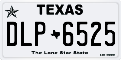 TX license plate DLP6525