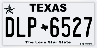 TX license plate DLP6527