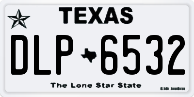TX license plate DLP6532