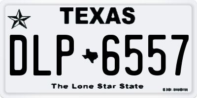 TX license plate DLP6557