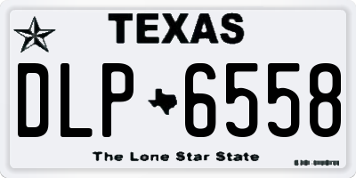 TX license plate DLP6558