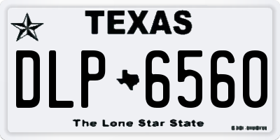 TX license plate DLP6560
