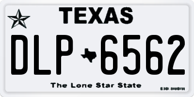 TX license plate DLP6562
