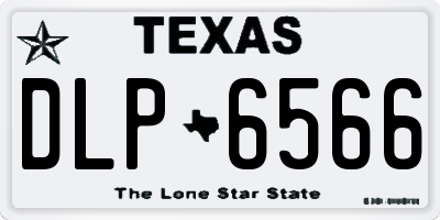 TX license plate DLP6566