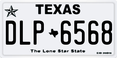 TX license plate DLP6568
