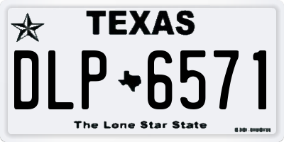 TX license plate DLP6571