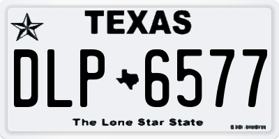TX license plate DLP6577