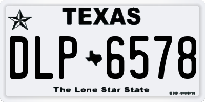 TX license plate DLP6578