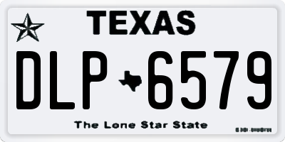 TX license plate DLP6579
