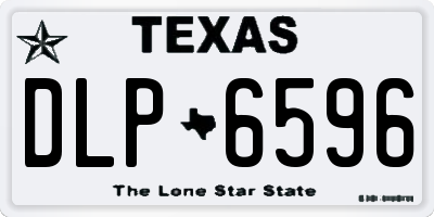 TX license plate DLP6596