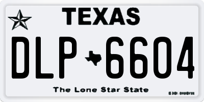 TX license plate DLP6604