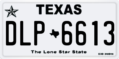 TX license plate DLP6613