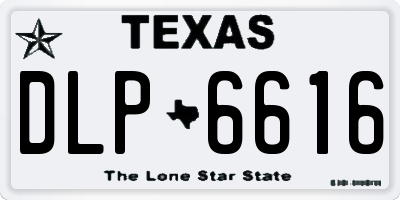 TX license plate DLP6616