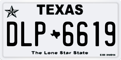 TX license plate DLP6619