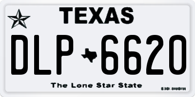 TX license plate DLP6620