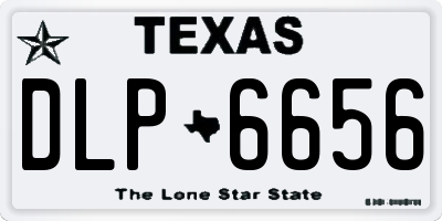 TX license plate DLP6656