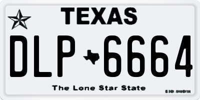 TX license plate DLP6664