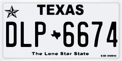 TX license plate DLP6674