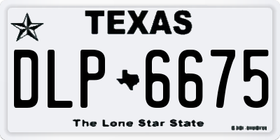 TX license plate DLP6675