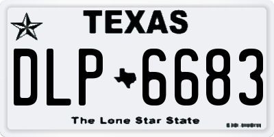 TX license plate DLP6683