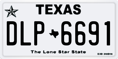 TX license plate DLP6691