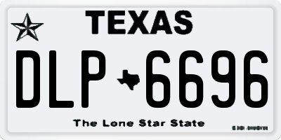 TX license plate DLP6696