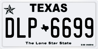 TX license plate DLP6699
