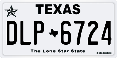 TX license plate DLP6724