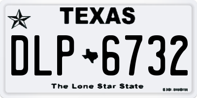 TX license plate DLP6732