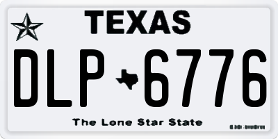 TX license plate DLP6776