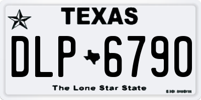 TX license plate DLP6790