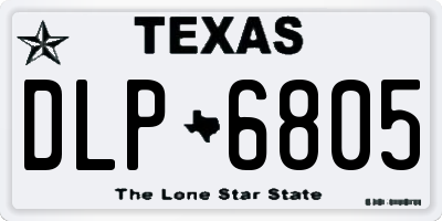 TX license plate DLP6805