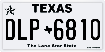 TX license plate DLP6810