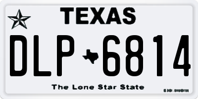 TX license plate DLP6814