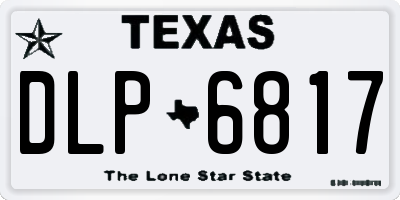 TX license plate DLP6817