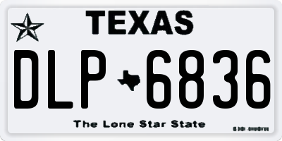 TX license plate DLP6836