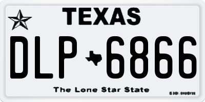 TX license plate DLP6866