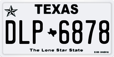 TX license plate DLP6878