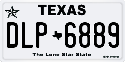 TX license plate DLP6889